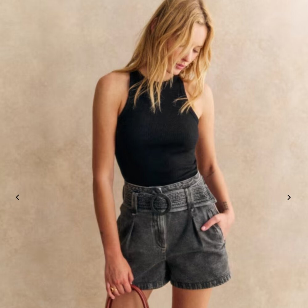 Sezane Razor Ribbed Tank